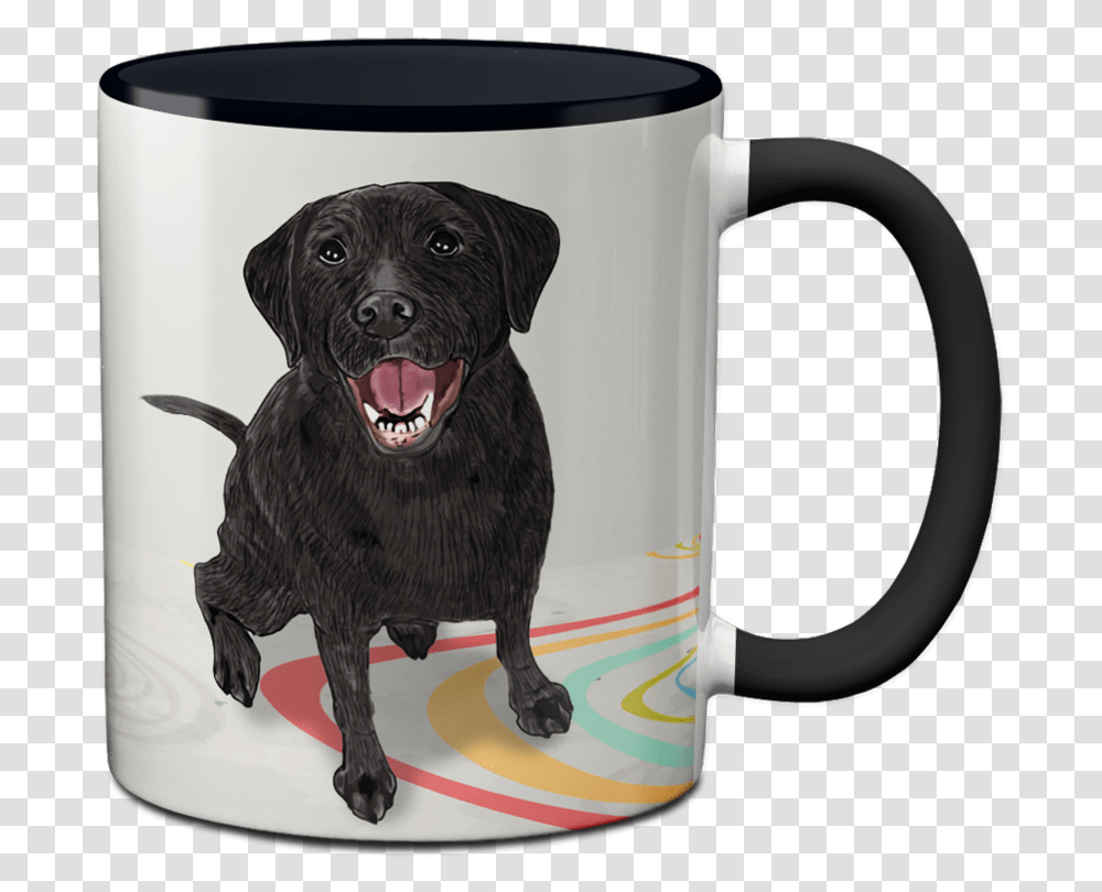 Black Labrador Person Mug By Pithitude, Coffee Cup, Dog, Pet, Canine Transparent Png