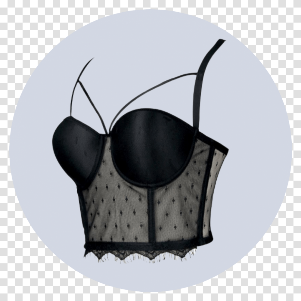 Black Lace Bustier Top Lingerie Top, Clothing, Apparel, Underwear, Bra Transparent Png