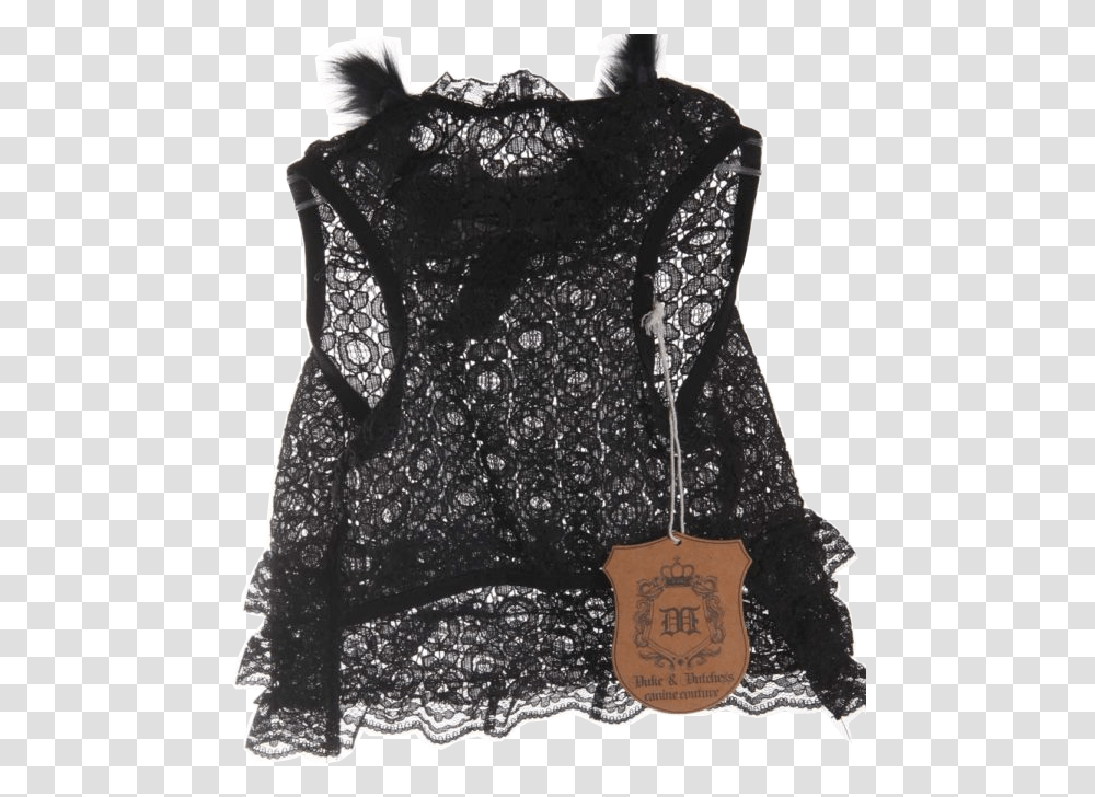 Black Lace Dress Blouse, Coat, Bag, Sleeve Transparent Png