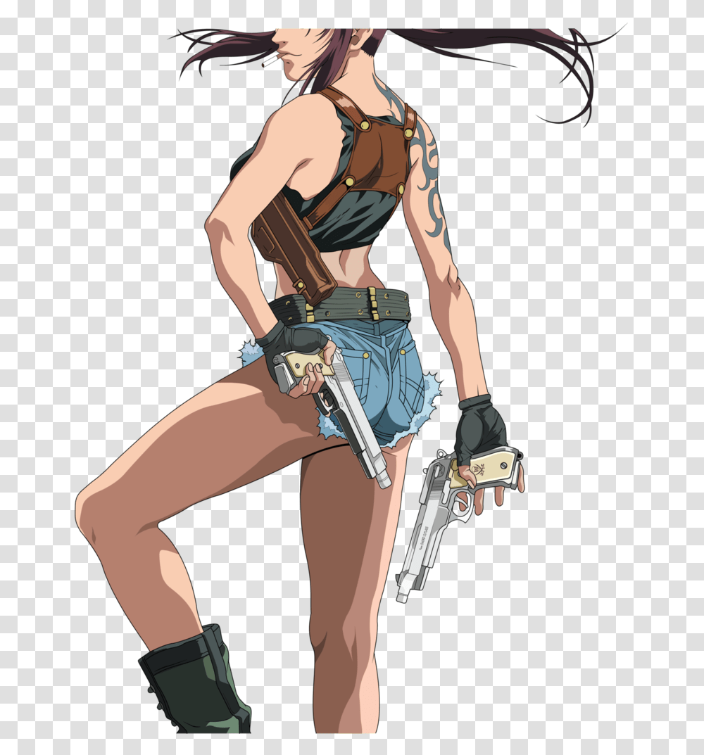 Black Lagoon Revy, Person, Costume, Sport, Photography Transparent Png