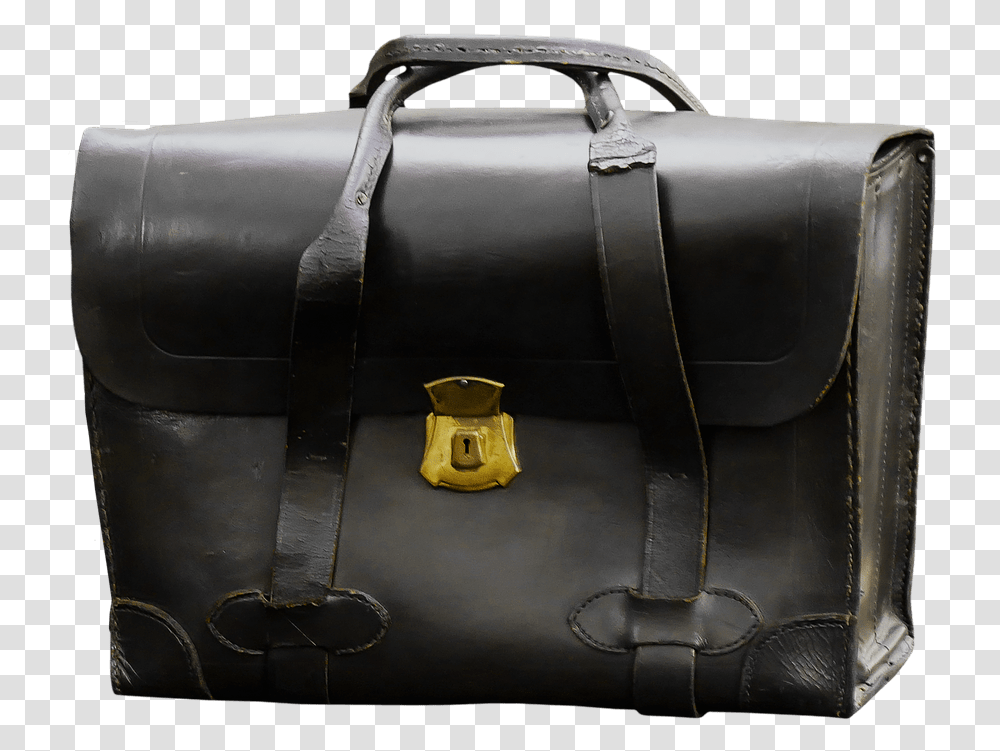 Black Leather Bag Suitcases, Briefcase, Handbag, Accessories, Accessory Transparent Png