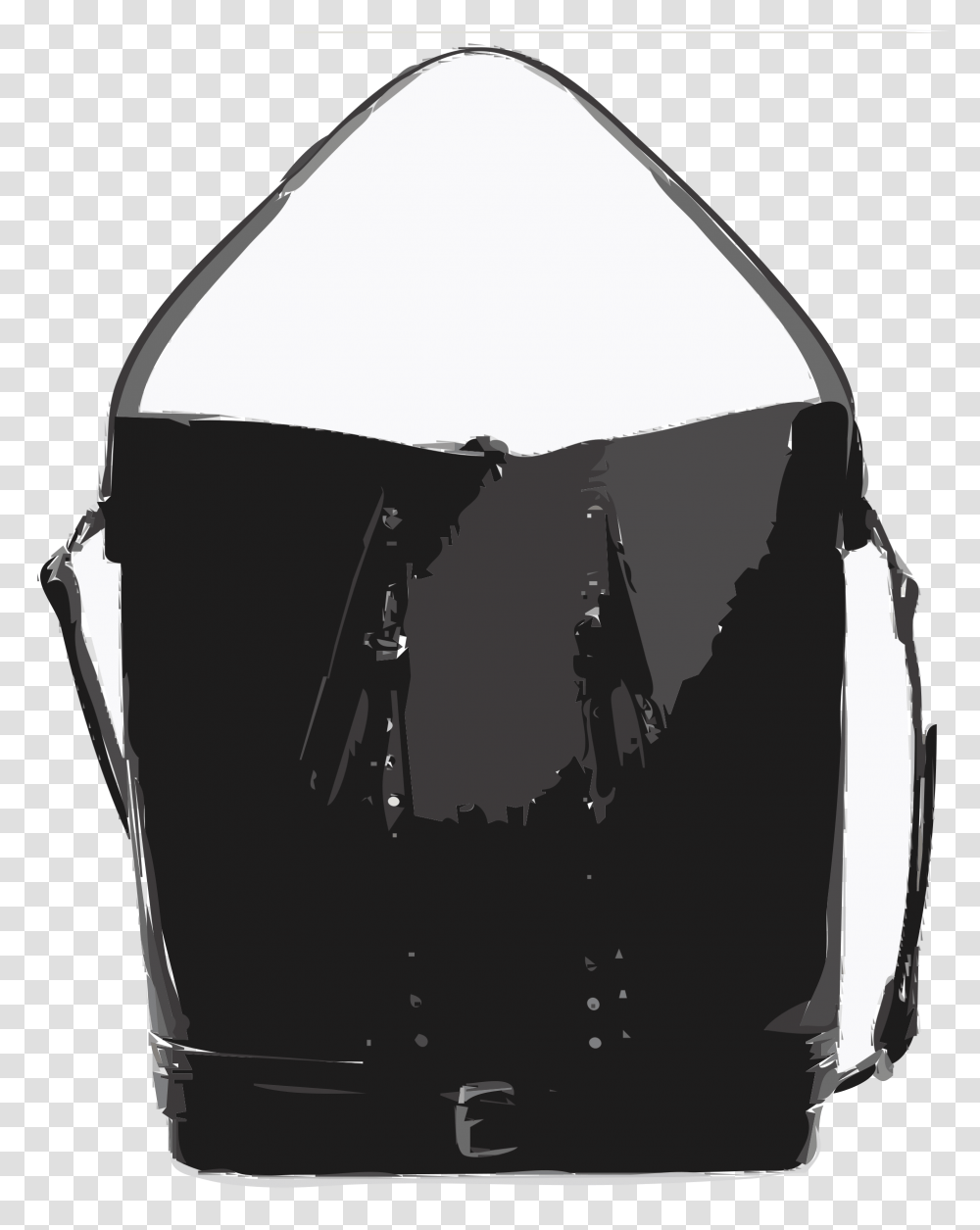 Black Leather Handbag No Logo No Background Icons, Apparel, Corset, Helmet Transparent Png