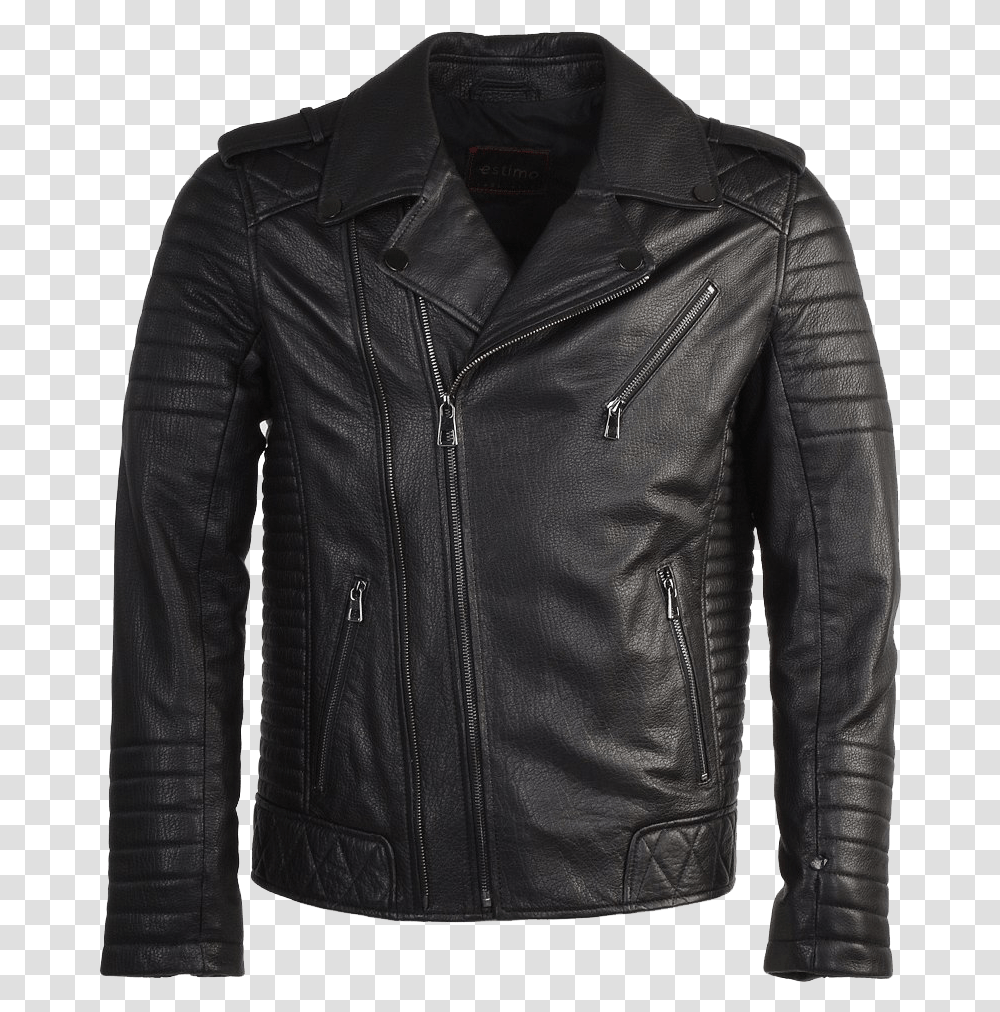 Black Leather Jacket Image Leather Biker Jacket Mens, Clothing, Apparel, Coat Transparent Png