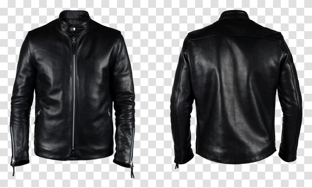 Black Leather Jacket Picture El Solitario Kraken, Apparel, Coat, Person Transparent Png