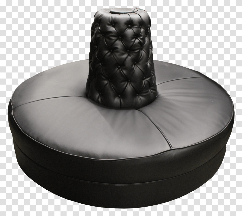 Black Leather Lobby Sofa Rental Bean Bag Chair, Furniture, Cushion, Inflatable Transparent Png