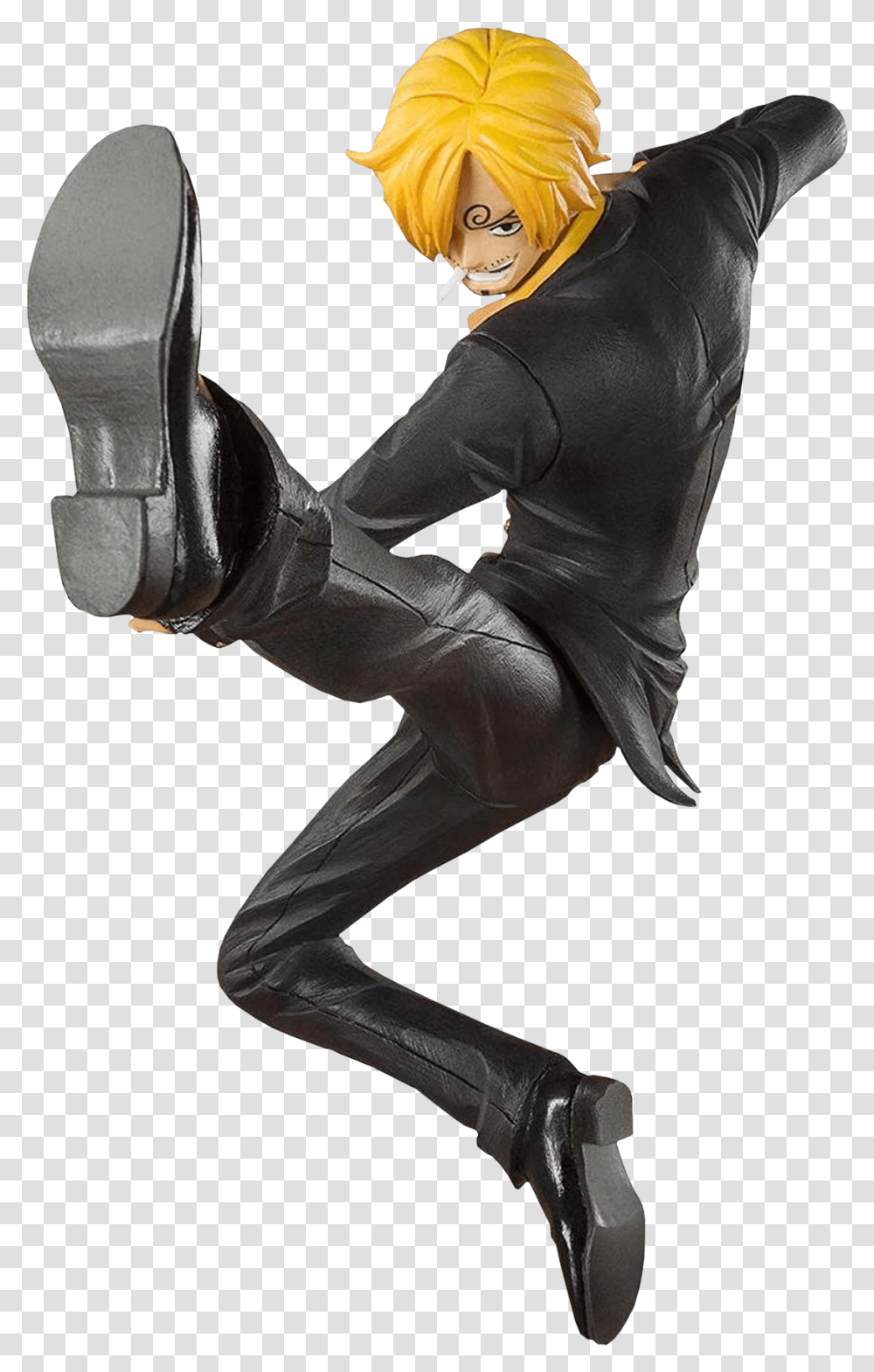 Black Leg Sanji 20th Anniversary Figuarts Zero 5 Statue Sanji Kick, Footwear, Person, Leisure Activities Transparent Png