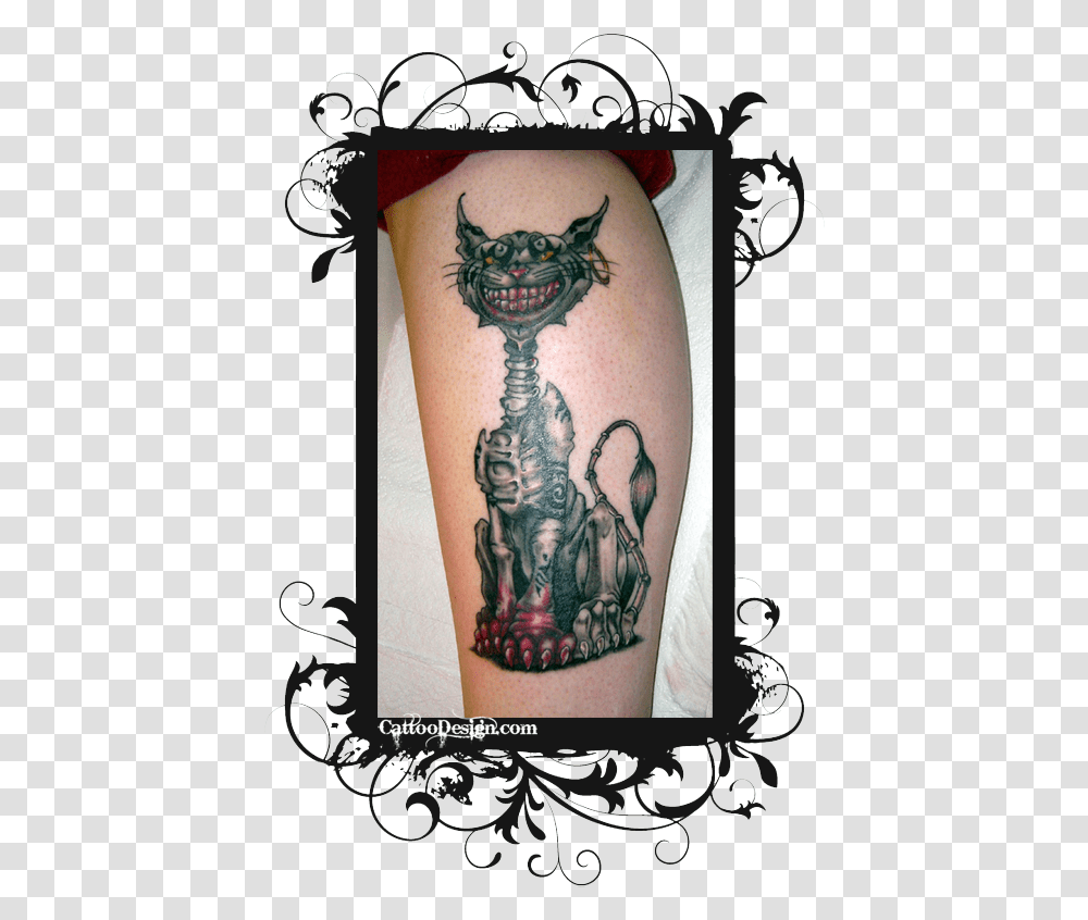 Black Leopard Print Tattoo, Skin, Person, Human, Knee Transparent Png