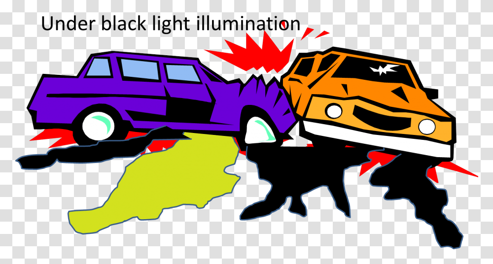 Black Light Accident Scene Easy Drwing, Graphics, Art, Car, Vehicle Transparent Png