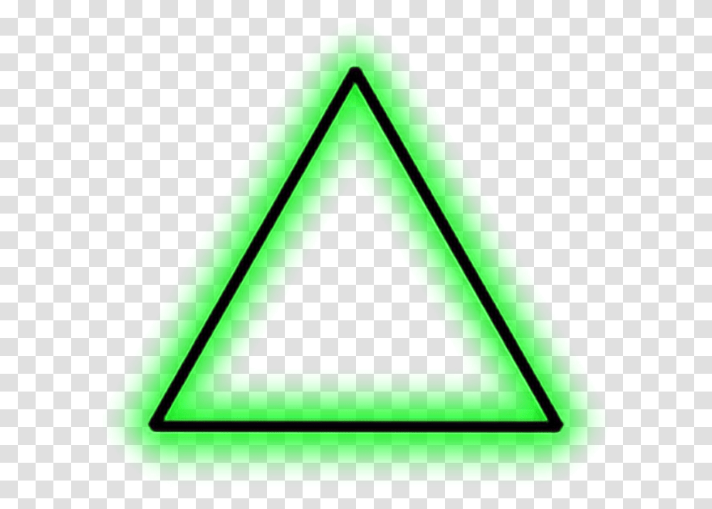 Black Lightning Image Green Triangle Transparent Png
