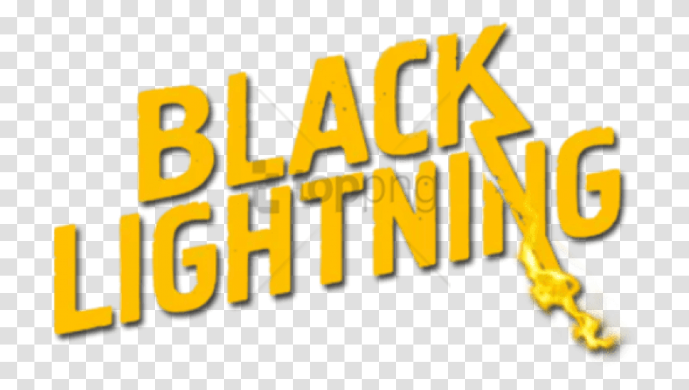 Black Lightning Logo Download Black Lightning Logo, Bulldozer, Alphabet, Label Transparent Png