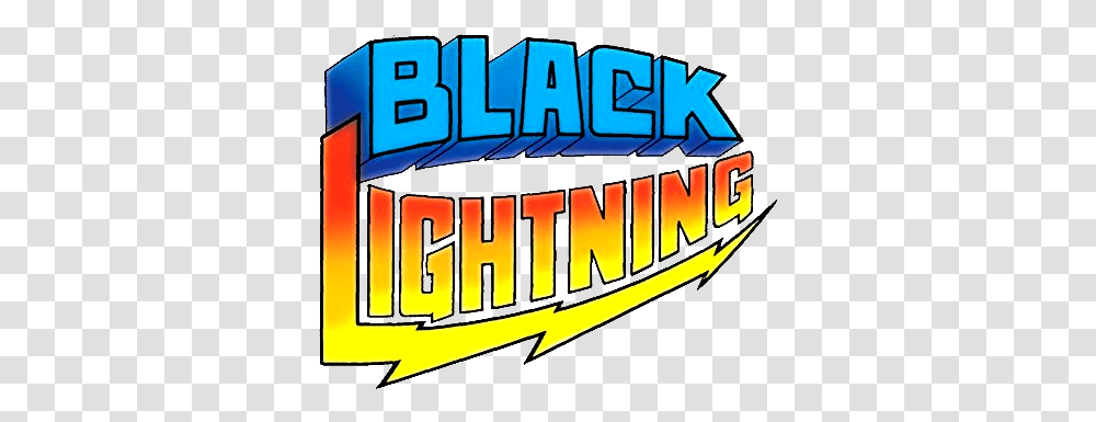 Black Lightning Logo & Free Logopng Black Lightning Logo Comic, Word, Text, Symbol, Trademark Transparent Png