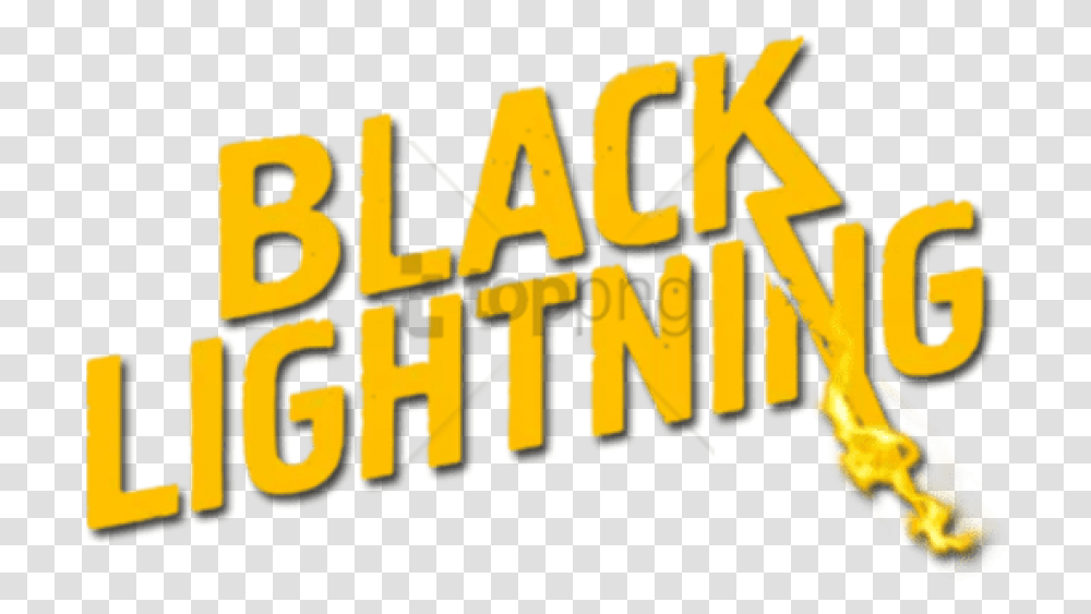 Black Lightning Logo & Free Logopng Human Action, Word, Text, Vegetation, Dynamite Transparent Png