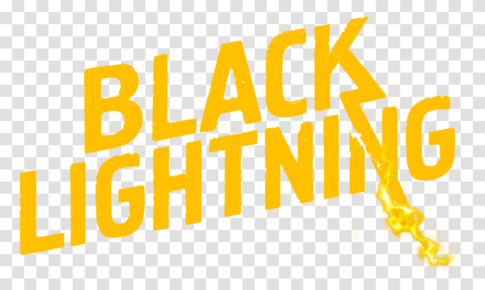 Black Lightning Netflix Graphic Design, Text, Label, Alphabet, Word Transparent Png