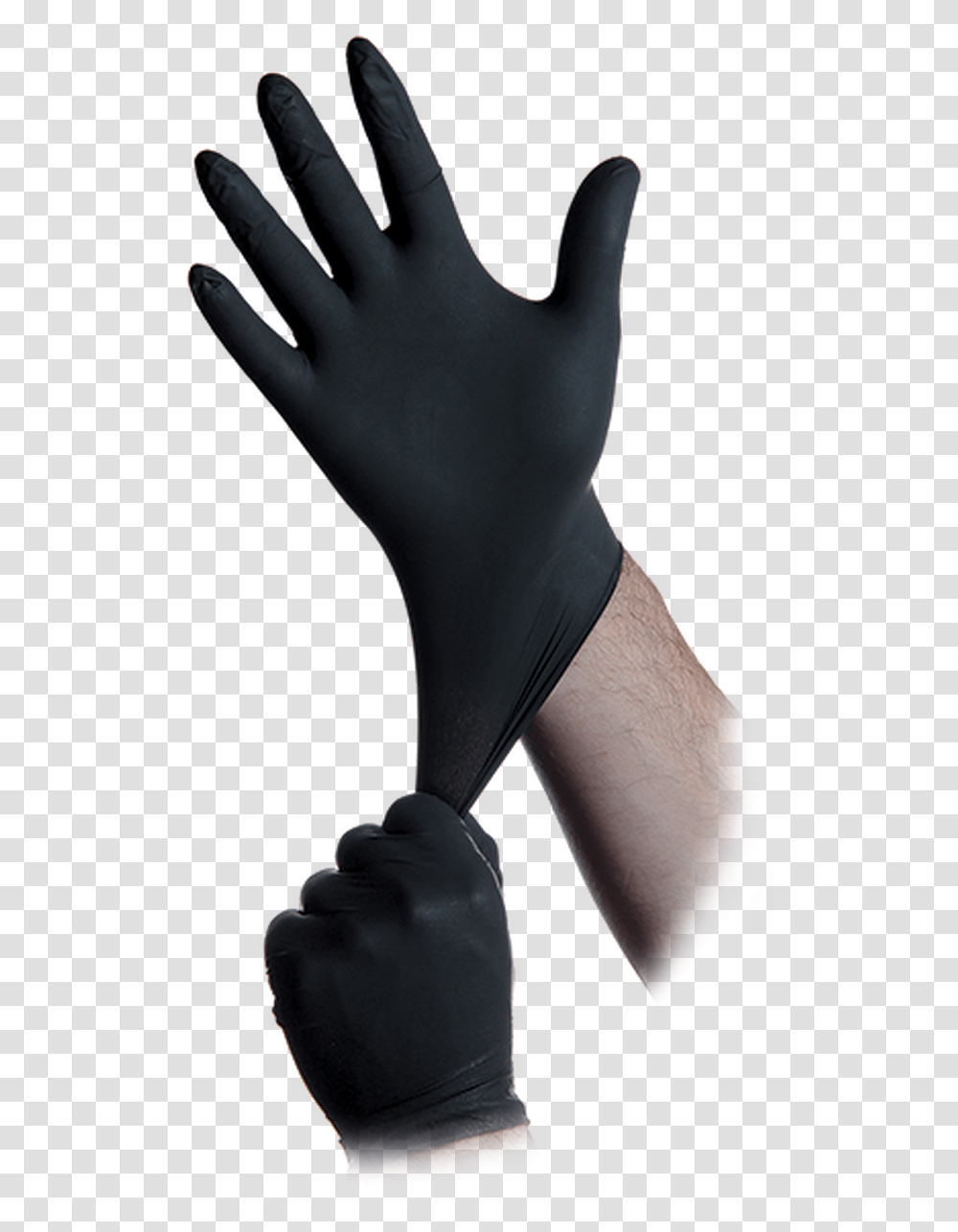 Black Lightning Nitrile Gloves 100 Count Box Gloves On Hand, Clothing, Apparel, Person, Human Transparent Png