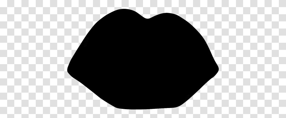 Black Lips Kiss Background Heart, Word, Bow Transparent Png