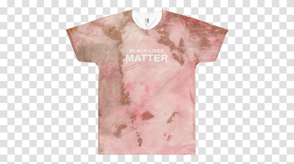 Black Lives Matter Bleached T Shirt Active Shirt, Apparel, T-Shirt, Dye Transparent Png