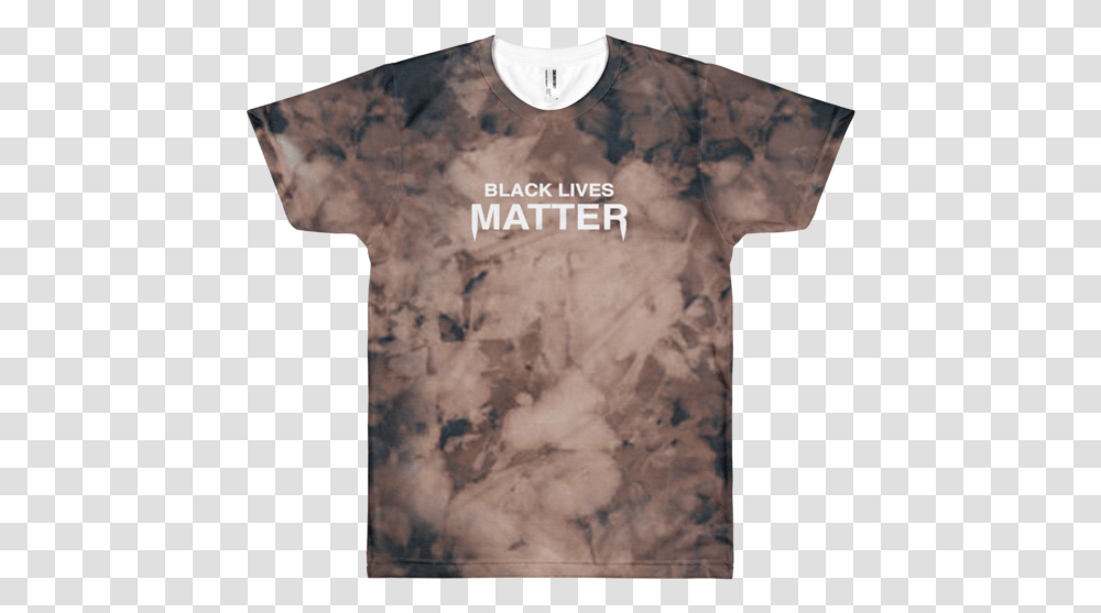 Black Lives Matter Bleached T Shirt Active Shirt, Apparel, T-Shirt Transparent Png