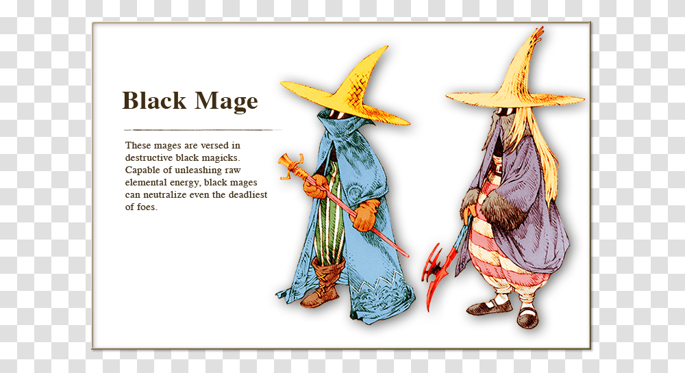 Black Mage Final Fantasy, Hat, Poster, Advertisement Transparent Png