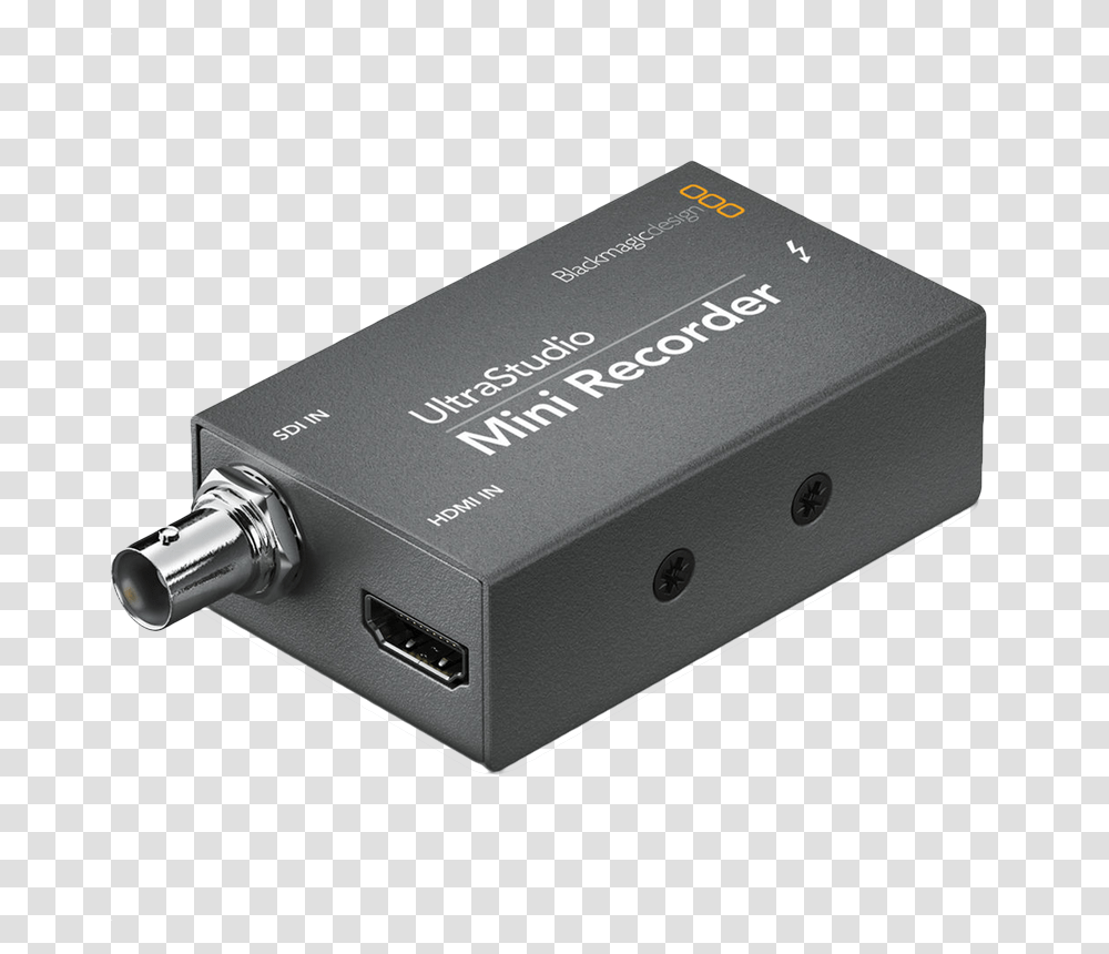 Black Magic Design Mini Recorder, Adapter, Plug Transparent Png