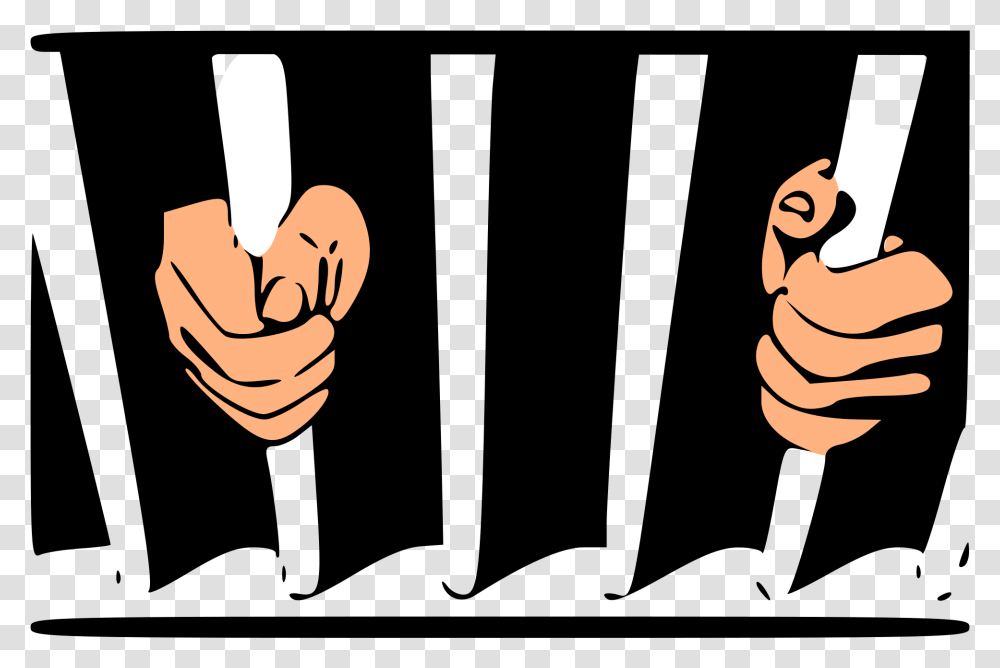 Black Man In Jail Cartoon, Hand, Knot, Fist Transparent Png