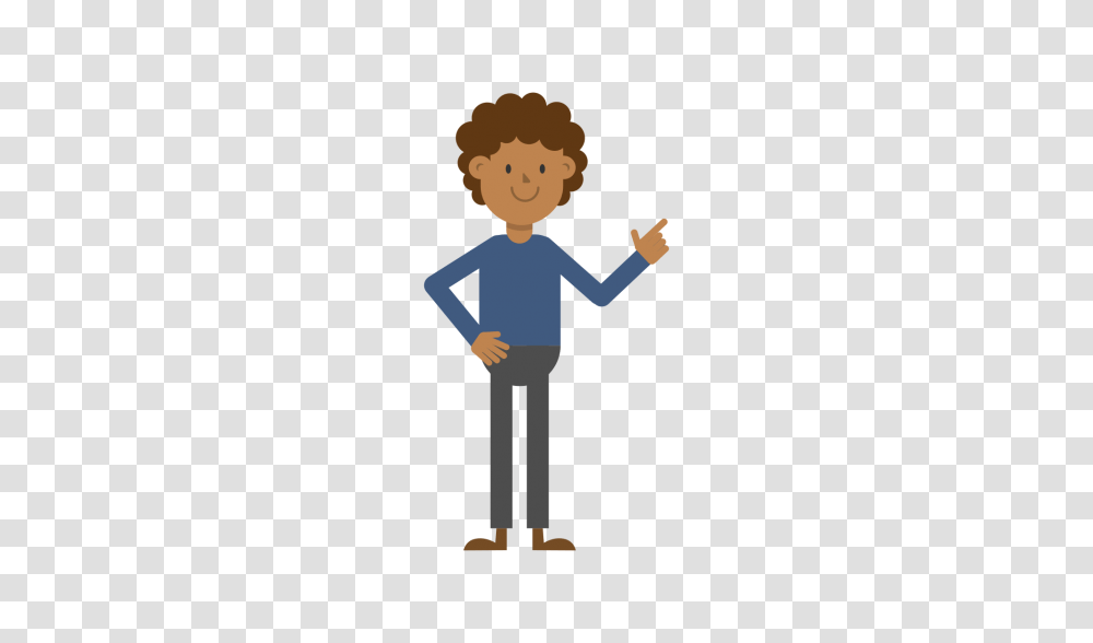 Black Man Pointing To The Right Cartoon Vector, Standing, Cross, Hand, Female Transparent Png