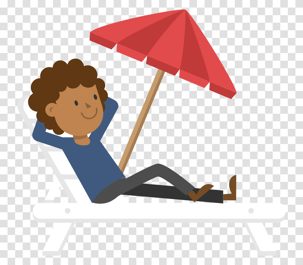 Black Man Relaxing Relaxing, Sitting, Chair, Furniture, Canopy Transparent Png