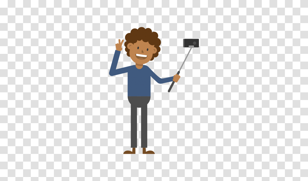 Black Man Taking A Selfie Cartoon Vector, Cross, Female, Girl, Standing Transparent Png