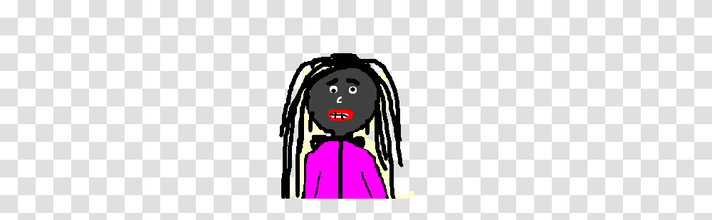Black Man With Long Dreads In Pink Outfit Drawing, Female, Woman Transparent Png