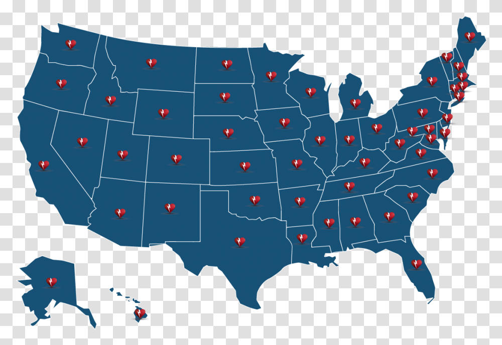 Black Map Of The Usa, Plot, Diagram, Atlas, Network Transparent Png