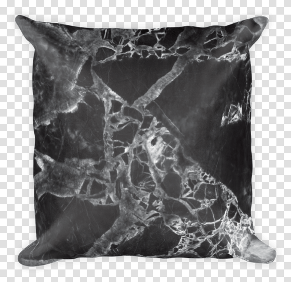 Black Marble Square Pillow Cushion, X-Ray, Ct Scan, Medical Imaging X-Ray Film, Fossil Transparent Png