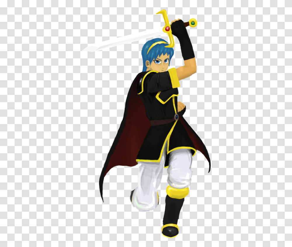 Black Marth By Tingsing Cartoon, Person, Human, Fireman, Clothing Transparent Png