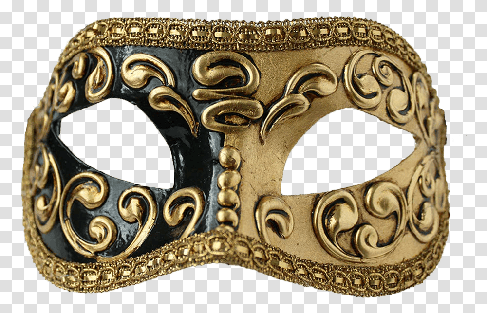 Black Masquerade Mask, Bronze, Buckle, Cuff, Treasure Transparent Png