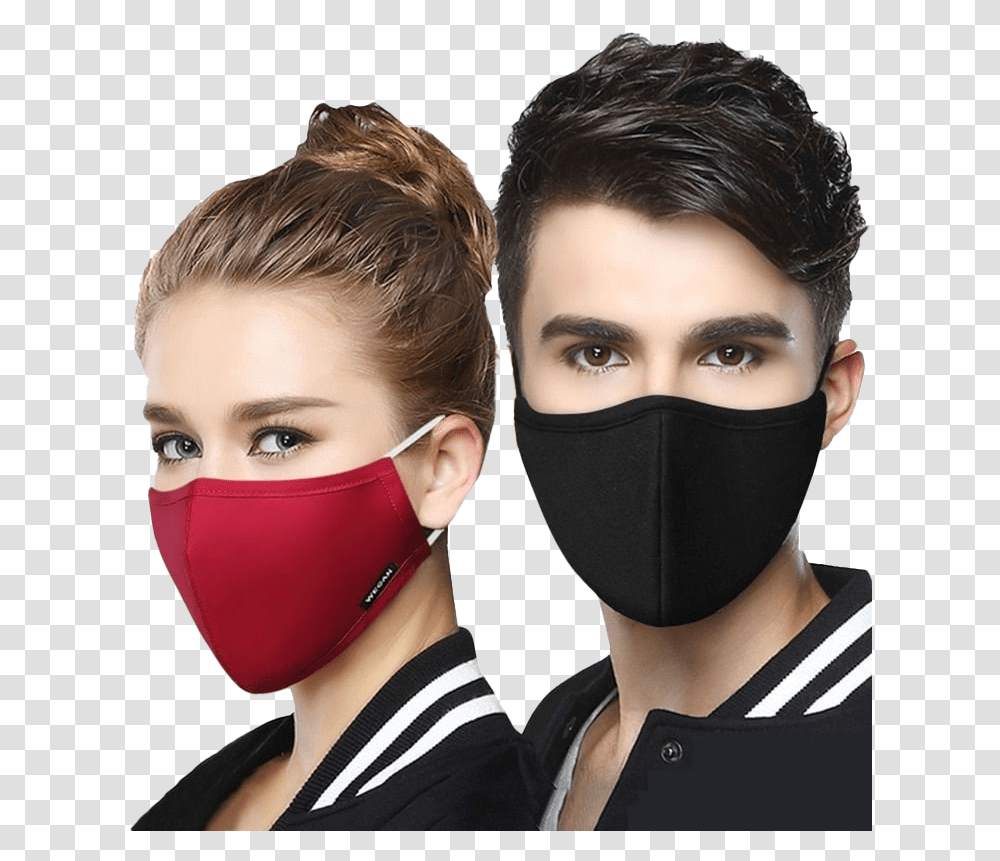 Black Medical Face Mask Pic Fabric Face Mask, Person, Jaw, Goggles, Accessories Transparent Png