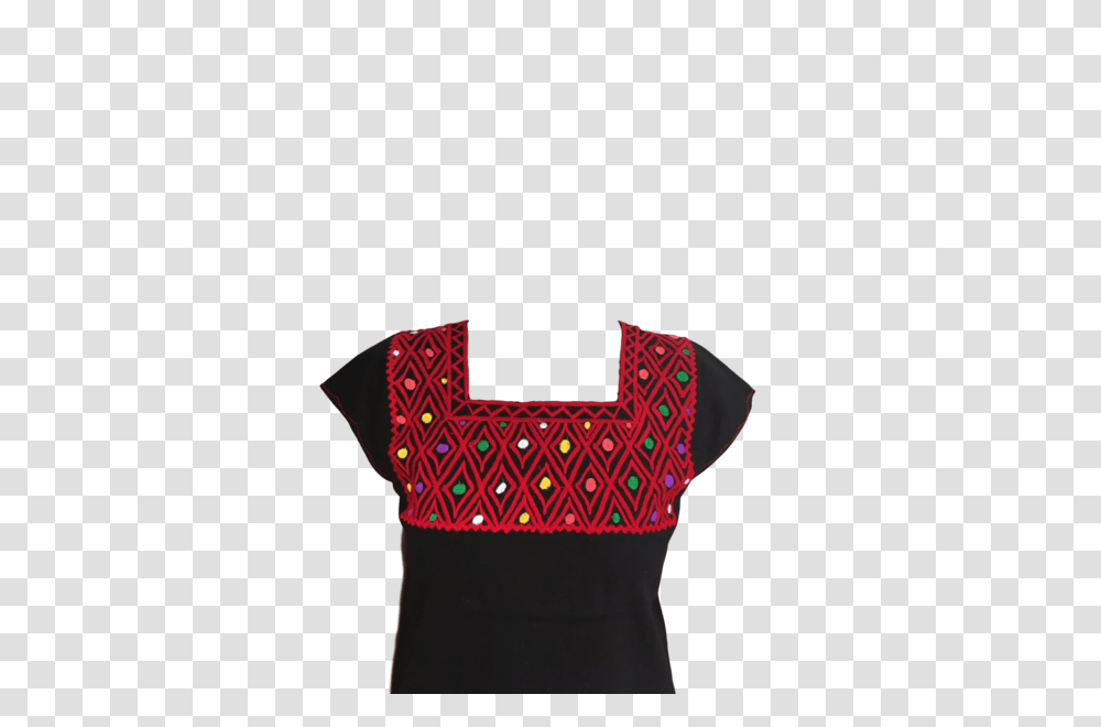 Black Mexican Blouse With Red Casa Fiesta Designs, Apparel Transparent Png