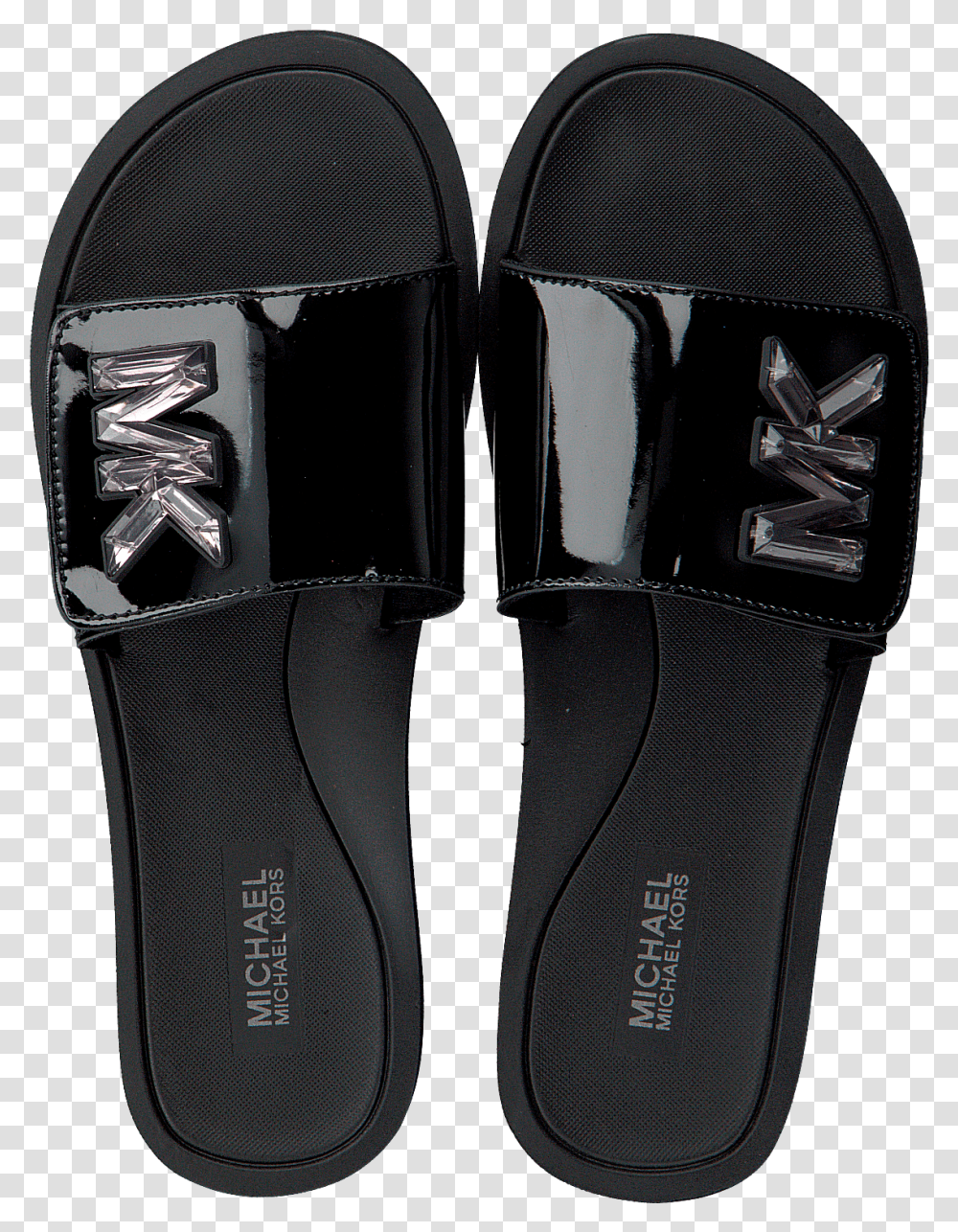 Black Michael Kors Flip Flops Mk Slide Michael Kors, Electronics, Camera Transparent Png