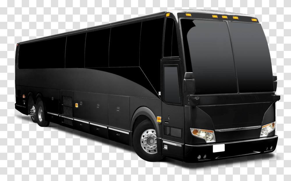 Black Motor Coach Bus, Vehicle, Transportation, Tour Bus, Car Transparent Png