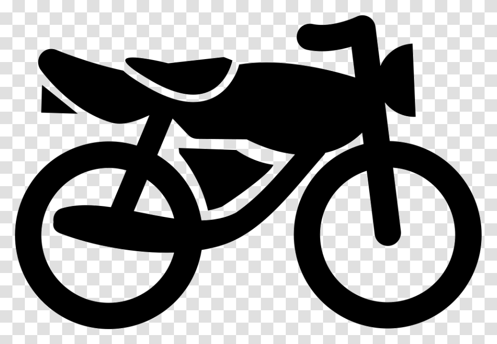 Black Motorbike Icon, Stencil, Transportation, Logo Transparent Png