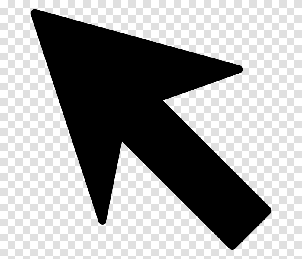 Black Mouse Cursor, Bow, Triangle, Star Symbol Transparent Png