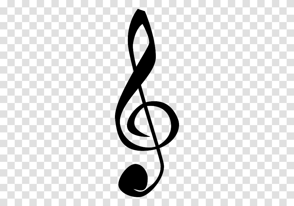 Black Music Note Symbol Cartoon Symbols Bass, Scissors, Stencil, Silhouette Transparent Png
