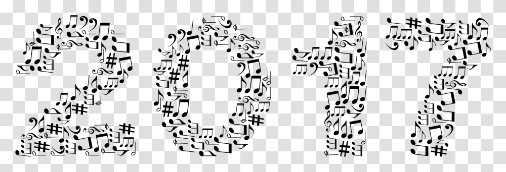Black Music Notes Music Typography, Gray, World Of Warcraft Transparent Png