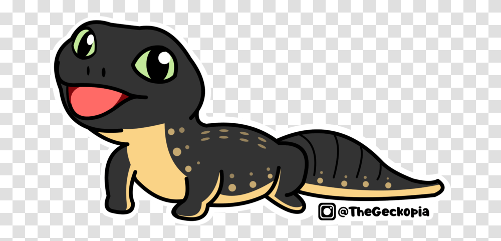 Black Night Leopard Gecko Sticker Animal Figure, Amphibian, Wildlife, Reptile, Crocodile Transparent Png