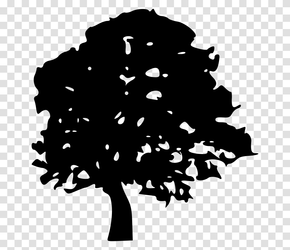 Black Oak Tree Svg Clip Arts Tree Clipart Black, Gray Transparent Png