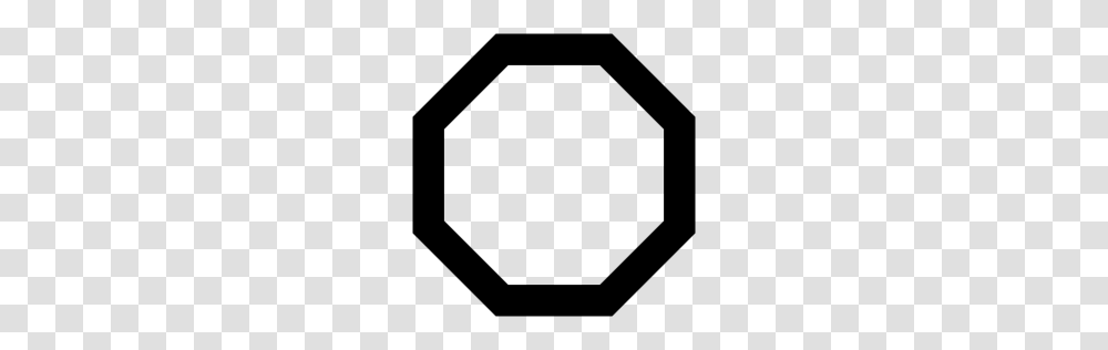 Black Octagon Outline Icon, Gray, World Of Warcraft Transparent Png