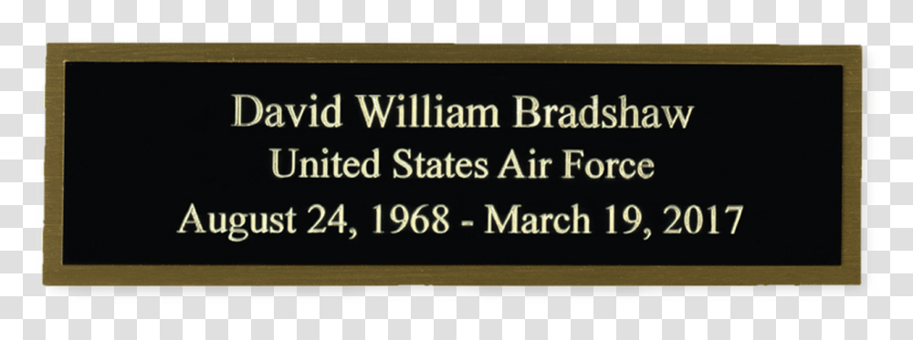 Black On Brass Engraved Name Plate Made In Usa Carlo Venti, Monitor, Screen, Electronics Transparent Png