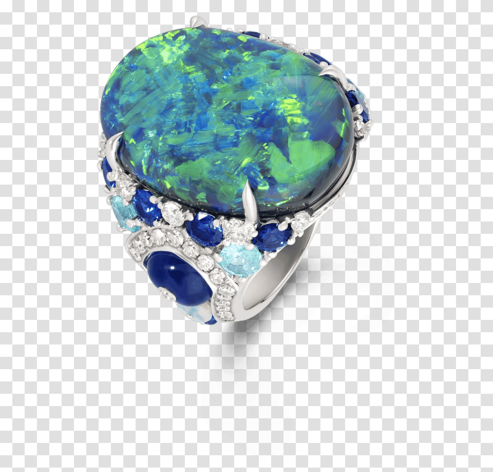Black Opal Diamond Paraiba Amp Blue Sapphire Ring David Morris Opal Ring, Gemstone, Jewelry, Accessories, Accessory Transparent Png