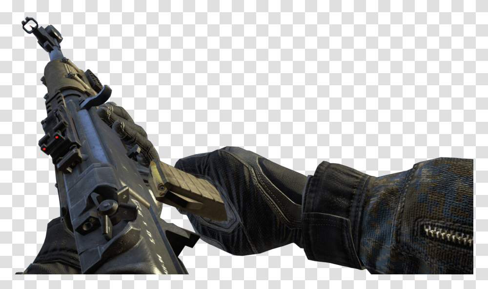 Black Ops 2 An 94, Person, Gun, Shoe Transparent Png