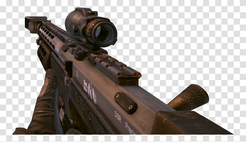 Black Ops 2 Sniper Dsr 50 Ballistics Cpu, Gun, Weapon, Quake, Electronics Transparent Png