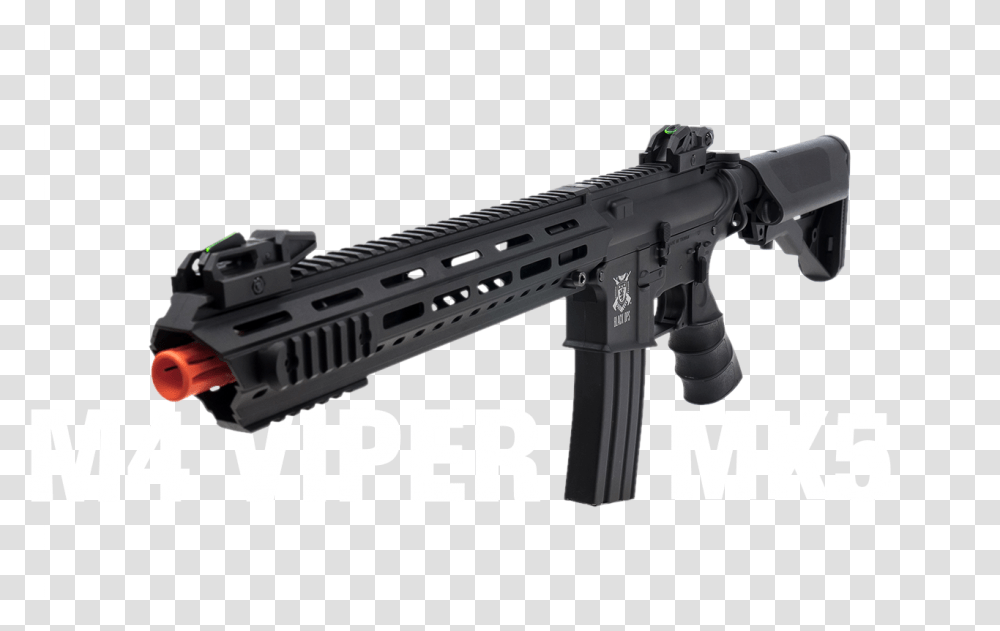 Black Ops Viper Airsoft Rifle M4 Viper Mk5 Airsoft Gun, Weapon, Weaponry, Shotgun Transparent Png