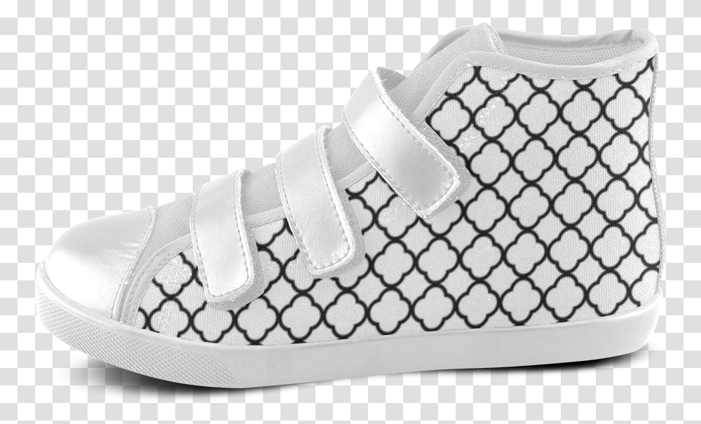 Black Ornamentical Grid White Background Velcro High Jewellery, Apparel, Shoe, Footwear Transparent Png