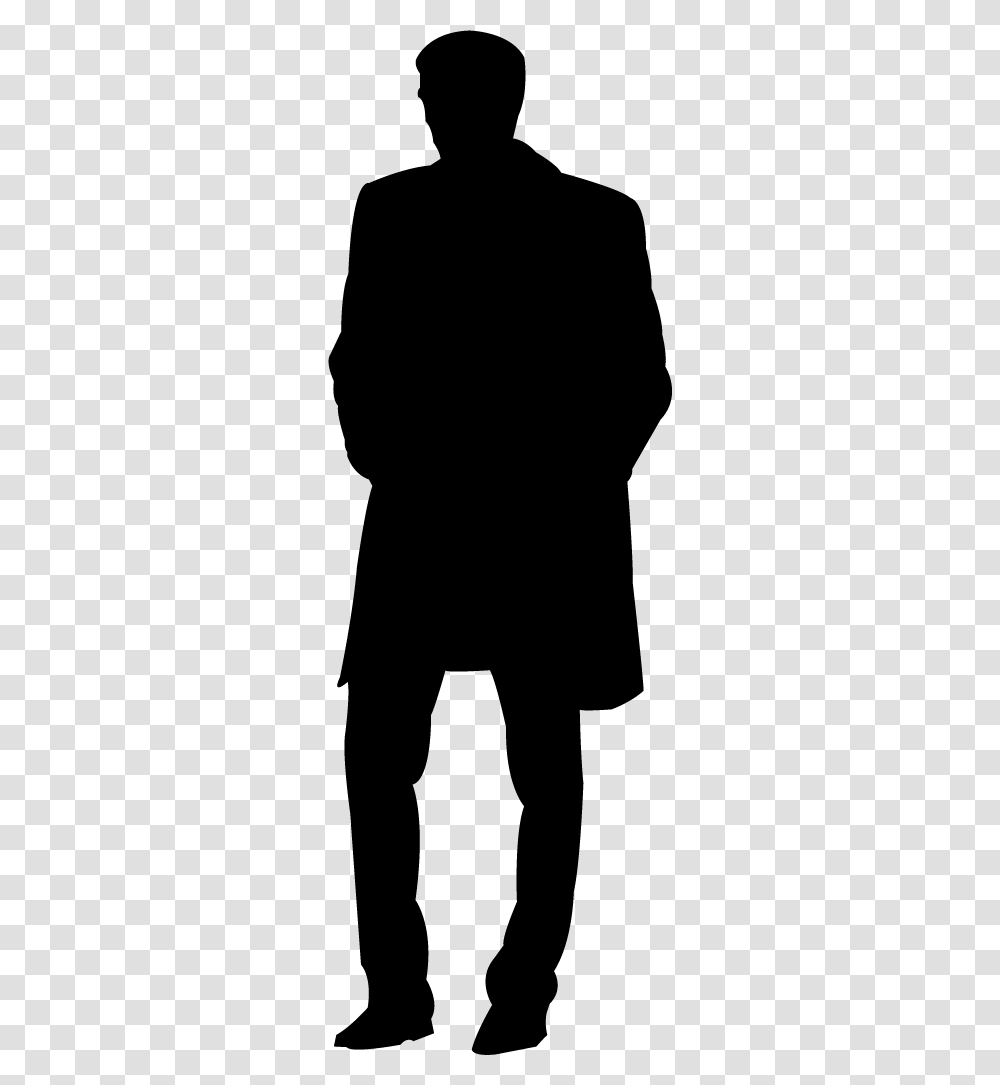 Black Outline Of Man, Silhouette, Person, Human Transparent Png